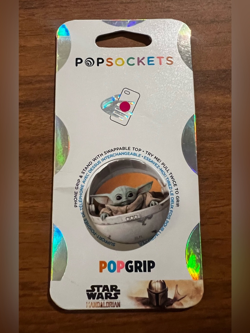 NWT PopSockets Star Wars The Mandalorian Grogu Baby Yoda PopGrip Phone Stand New